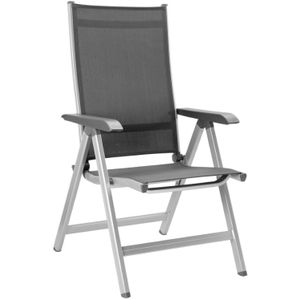Basicplus zilver antraciet verstelbare fauteuil - Kettler