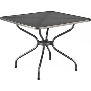 Kettler strekmetaal tafel 90x90 cm.