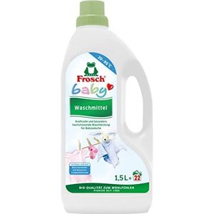 Frosch Babywasmiddel, vloeibaar wasmiddel voor gevoelige huid en babyhuid, 24 wasladingen, 1,5 liter