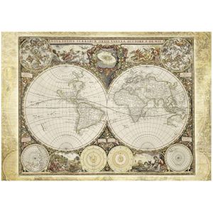 Schmidt Spiele 58178 Historische wereldkaart, puzzel 2000 stukjes