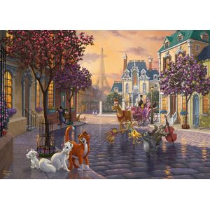 Schmidt Spiele Disney The Aristocats Contourpuzzel 1000 stuk(s) Dieren