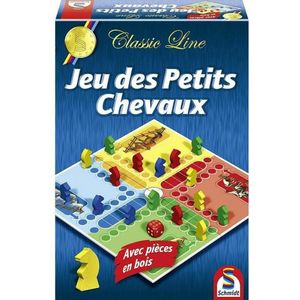 Schmidt - 88111 – bordspel – Classic Line – spel met kleine paarden, 4 spelers