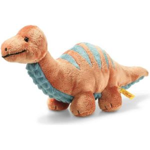 Brontosaurus knuffel 28 cm voor kinderen BRONKO STEIFF sinaasappel
