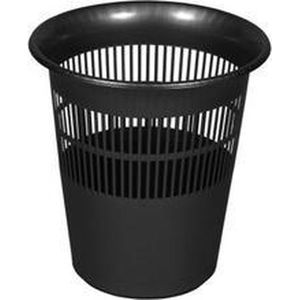 Papiermandje Rond 11,5 L  29x31 Zwart Keeeper Ok 10151