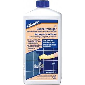 KF Sanitairreiniger - Onderhoud sanitair (Niet voor zuurgevoelige opp) KERAMISCHE TEGELS - Lithofin - 1 L