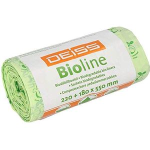 Biologisch Afbreekbare Afvalzakken | Handvat | 480 Zakken | 10 Liter | BIO | 40x55 cm - GFT Afvalzakken 10 Liter, Kleine Biozakken, Biologisch Afbreekbare Zakjes,