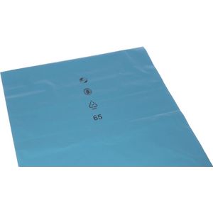 Blauwe Puinzakken | 50 Zakken | 120 Liter | Gerecycled LDPE | 150 My | 70x110 cm - Puinzakken 150 Micron, Extra Dikke Puinzakken, Stevige Afvalzakken 120 Liter, Puinzakken 120 Liter