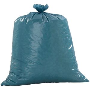 Standaard afvalzak, LDPE, 120 l, 40 µm, b x h = 800 x 1000 mm, VE = 250 stuks, blauw