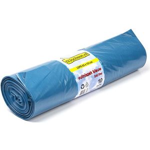 Vuilniszakken 240 liter | 10 stuks | LDPE | Blauw | 123schoon