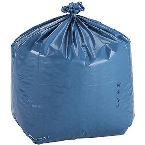 Afvalzakken met groot volume PREMIUM, LDPE, 80 l, l x b x h = 500 x 450 x 900 mm, 60 µm, blauw, VE = 150 stuks