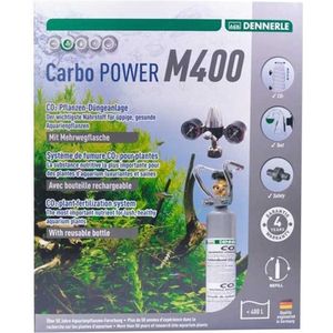 Dennerle Carbo Power M400 | Aquarium CO2 Systeem | Met herbruikbare Fles | Voor Aquaria tot 400 Liter