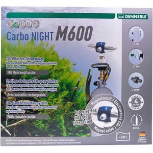 Dennerle Carbo Night M600 | Aquarium CO2 Systeem met nachtschakelaar | Met hervulbare fles | Voor Aquaria tot 600 Liter