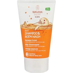 Weleda - Kids 2in1 Shower & Shampoo - Oranje - Natuurlijke Cosmetica - 150 ml