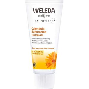 WELEDA - Tandpasta met calendula – natuurlijke formule om plaat te verminderen – limoengroene smaak – tube 75 ml