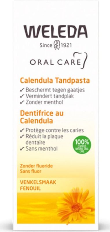 Weleda - Calendula Tandpasta - 75 ml - Mineraal Reinigingsmiddel