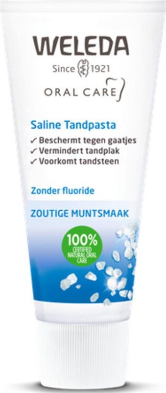 Weleda - Saline Tandpasta - Zoutkristallen - Biologisch Afbreekbaar