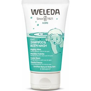 Weleda Kids 2-in-1 shampoo & bodywash coole munt  150 Milliliter