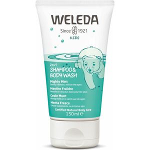 Weleda Kids 2-in-1 shampoo & bodywash coole munt 150ml