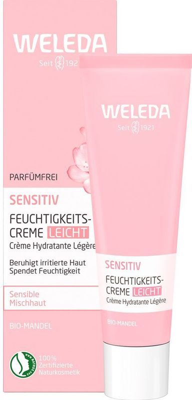 Weleda - Amandel Sensitive Moisturiser - Gezichtscrème - Geurvrij - 30 ml