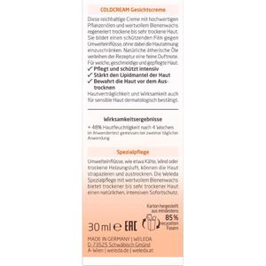 Weleda - Coldcream - Gezichtscrème - 30 ml - Natuurlijke Plantenoliën