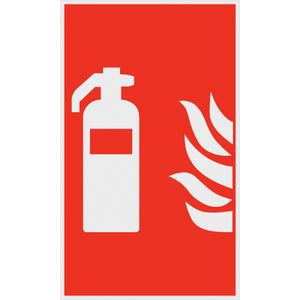 Metafranc Aanwijzingsbord symbool: brandblusser - 300 x 200 mm/verzachting/informatiebord/brandblusser/EHBO-markering/veiligheidsmarkering/commerciële markering / 500310
