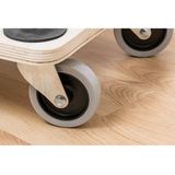 Metafranc - Transportroller - 680 x 290 mm - Multiplex - TPE-wielen
