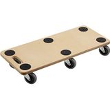 Metafranc - Transportroller - 680 x 290 mm - Multiplex - TPE-wielen