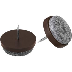 Metafranc - Viltglijders - Bruin - Ø 20 mm - 20 Stuk