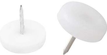 Metafranc - Meubelglijders - Ø 25 mm - Kunststof - Wit - 8 Stuks