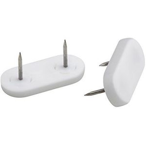 Metafranc - Meubelglijders - Wit - Kunststof - 4 Stuks