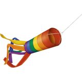 GÜNTHER FLUGSPIELE Paul 1310 Windsock kleurrijk windspel, afmetingen ca. 100 x 12 cm, als decoratie voor tuin, terras en balkon, weerbestendig en lichtbestendig