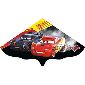 Paul Günther 1182 Disney Cars Lightning McQueen Dragon voor kinderen vanaf 4 jaar, met oprolbare handgreep en koord, legplank van robuuste folie voor kinderen vanaf 4 jaar