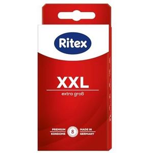 Ritex XXL condoom, extra groot, 8 stuks, Gemaakt in Duitsland