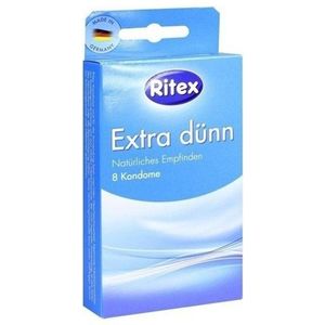 Ritex - Extra Dun - Condooms - 8 Stuks - Natuurlijk Rubberlatex - 52 mm