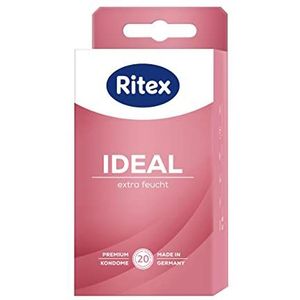 Ritex ideal condoom, extra vocht, extra glijmiddel, 20 stuks, made in germany