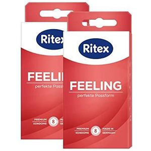 Ritex FEELING condooms voor een intens huidvriendelijk gevoel, 16 stuks, Made in Germany