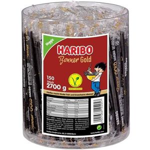 HARIBO Bonner Gold - Dropstangen - 150 Hengels - 2,7 kg