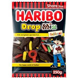 Haribo | Gekleurde Dropmix | 12 x 250 gram