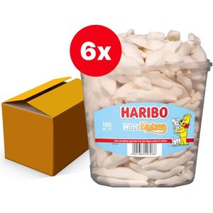 Haribo Schuim Witte Muizen - silo 150 stuks - Doos 6 silo's