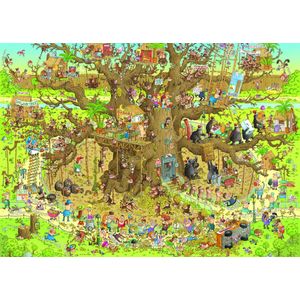 Funky Zoo - Monkey Habitat Puzzel (1000 stukjes)