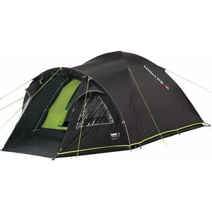 High Peak Koepeltent Talos 4, campingtent met voorbouw, iglo-tent voor 4 personen, dubbelwandig, 4.000 mm waterdicht, voorbouw met tentbodem, ventilatiesysteem, muggenbescherming, transparante folie