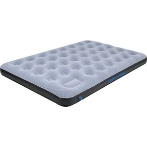 High Peak Double Comfort Plus Opblaasbaar matras, uniseks, volwassenen, grijs/blauw, XL