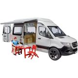 BRUDER - MB Sprinter Campe - Speelgoedvoertuig - Kleur: Multicolor - Materiaal: ABS