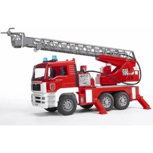 Bruder - MAN Brandweerauto - Rood-Wit - Kunststof