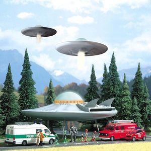 Busch Environnement - BUE1010 - modelspoorbaan - schoteltje vliegend UFO