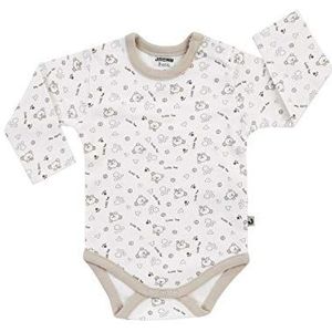 Jacky Uniseks body met lange mouwen voor baby's, schattig beermotief, ivoor (off-white Aod 1501), 86 cm