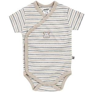 Jacky Wikkelbody met korte mouwen Our Bear Body Unisex Baby, beige, 74 (fabrieksmaat: ), Beige