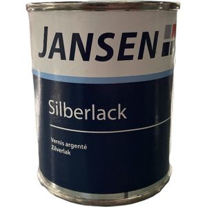 Vistapaint Jansen Zilverlak - Zijdeglanslak - RAL 9006 - 125 ml