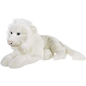 Heunec 237773 MISANIMO witte leeuw liggend 50 cm, wit