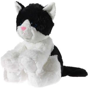 Heunec 247376 glitter kat kat baby, zwart en wit